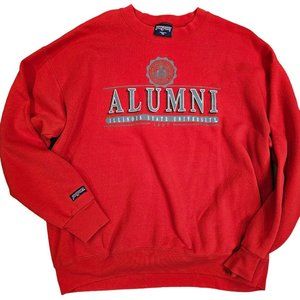 Vintage 90s‎ XL Jansport Illinois State University Crewneck Sweatshirt Red USA